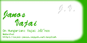 janos vajai business card